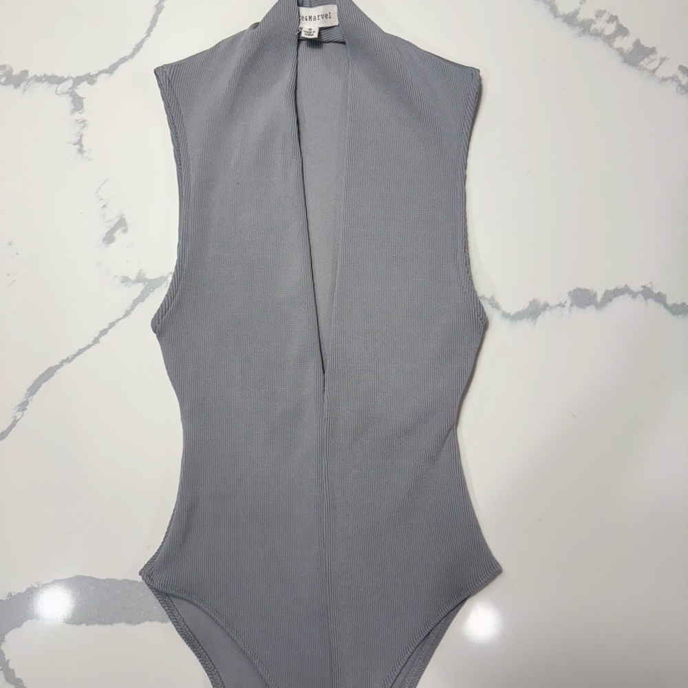 Dance & Marvel Gray Bodysuit